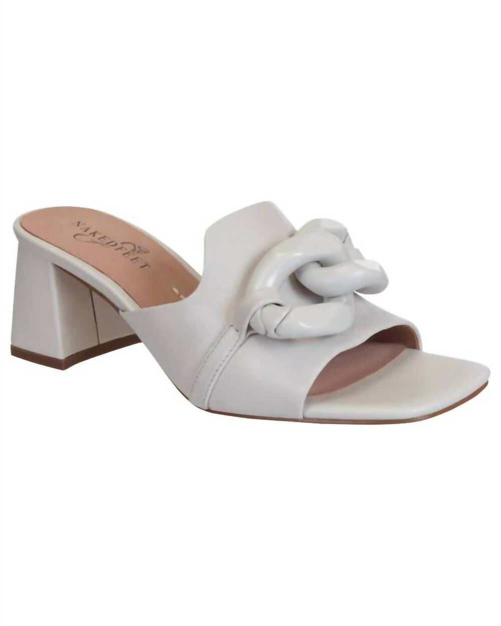NEW NAKED FEET women's coterie heeled sandal in mist